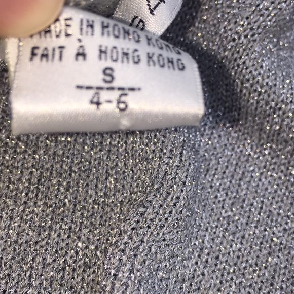 Peter Nygard Woman’s Metallic Silver Sweater S - Picture 9 of 11